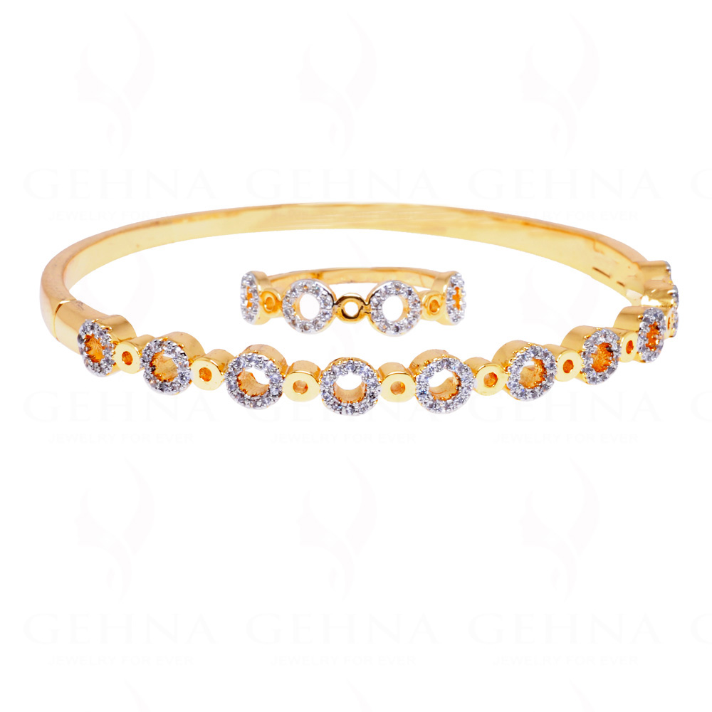 SERAT FAB Alloy Cubic Zirconia Gold-plated Ring Bracelet Price in India -  Buy SERAT FAB Alloy Cubic Zirconia Gold-plated Ring Bracelet Online at Best  Prices in India | Flipkart.com