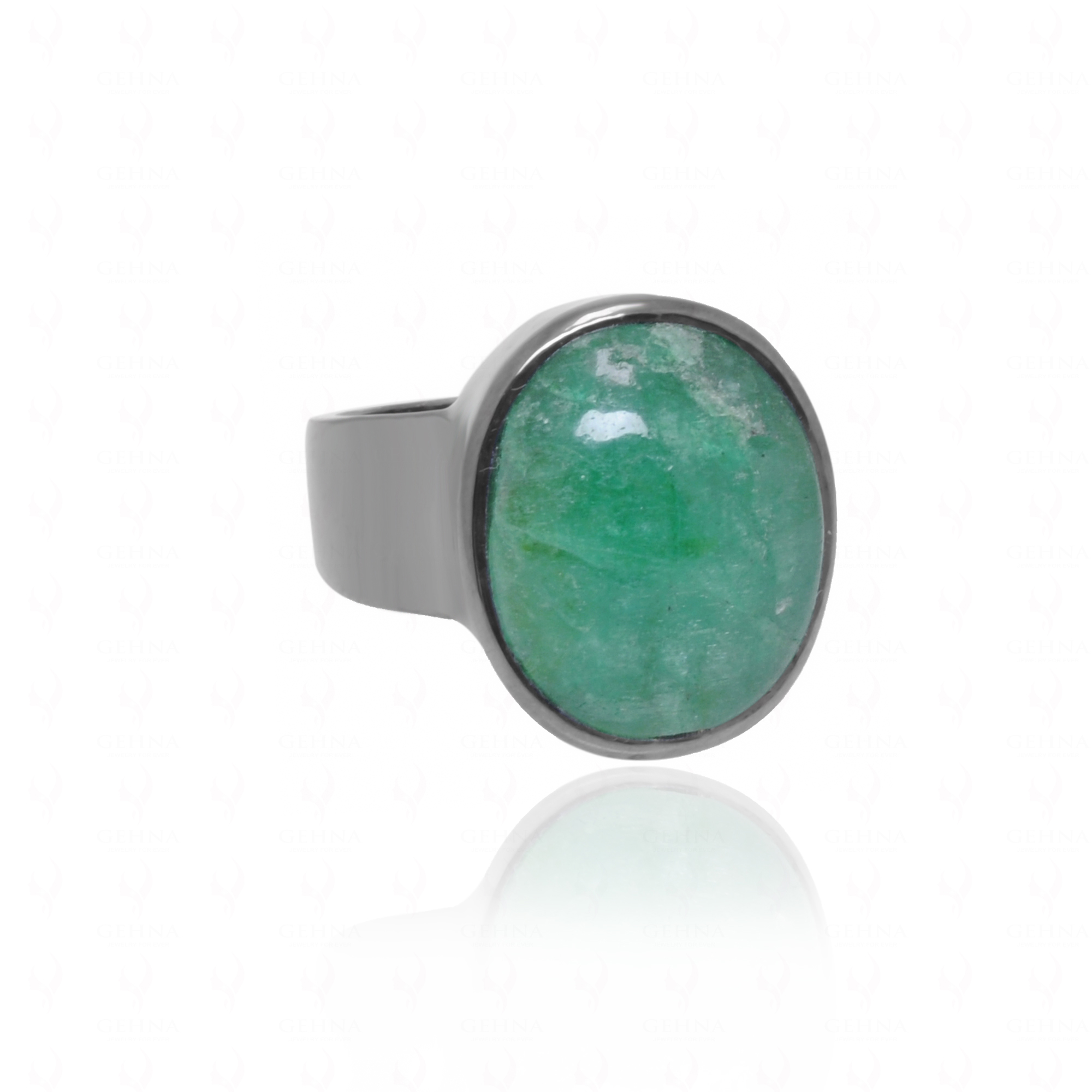 Emerald Oval 7X5 MM Gemstone 925 Sterling Silver 3-Stone Proposal Ring –  SHINE JEWEL