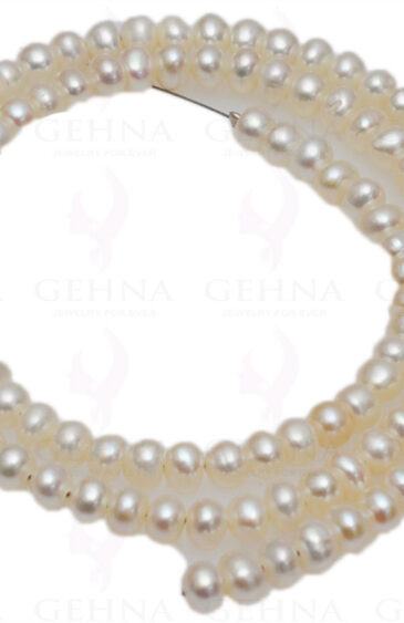 5 Mm Pearl Round Cabochon Bead Strand NM-1065