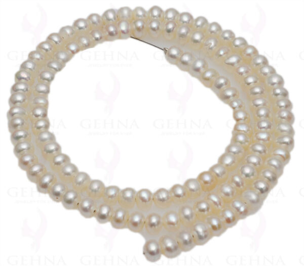 5 Mm Pearl Round Cabochon Bead Strand NM-1065