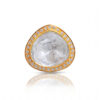 Sapphire & White Topaz Gemstone Studded 925 Sterling Silver Ring SR-1065