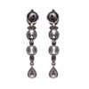 Simulated Diamond Studded Pear & Marquise Shaped Necklace Set FN-1065