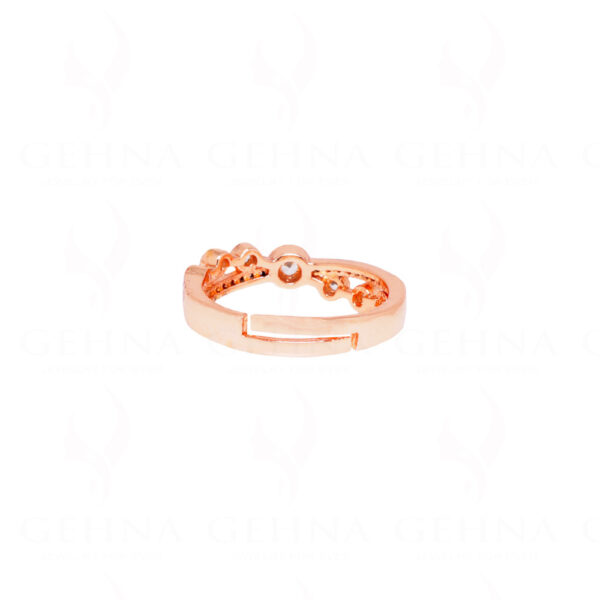 Combo Offer - Stylish Cubic Zirconia studded Rose Gold Plated Bracelet FB-1068