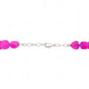 Necklace & Earring Set Of Pink Chalcedony Tumble & Blue Topaz Beads FN-1068
