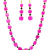 Necklace Of Chalcedony Tumbles With Spinel Beads & Gold Plated Spacer FN-1069