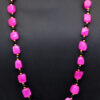 Necklace Of Chalcedony Tumbles With Spinel Beads & Gold Plated Spacer FN-1069