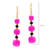 Necklace Of Chalcedony Tumbles With Spinel Beads & Gold Plated Spacer FN-1069