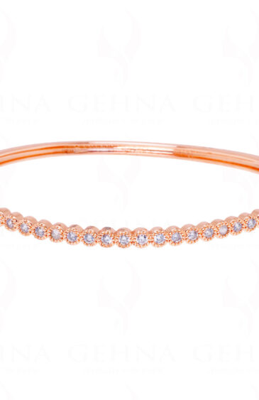 Combo Offer – Rose Gold Plated Cubic Zirconia Bracelet & Ring FB-1070