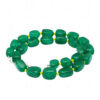 Necklace Of Green Onyx Tumble & Yellow Jasper Beads FN-1070