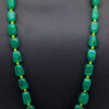 Necklace Of Green Onyx Tumble & Yellow Jasper Beads FN-1070