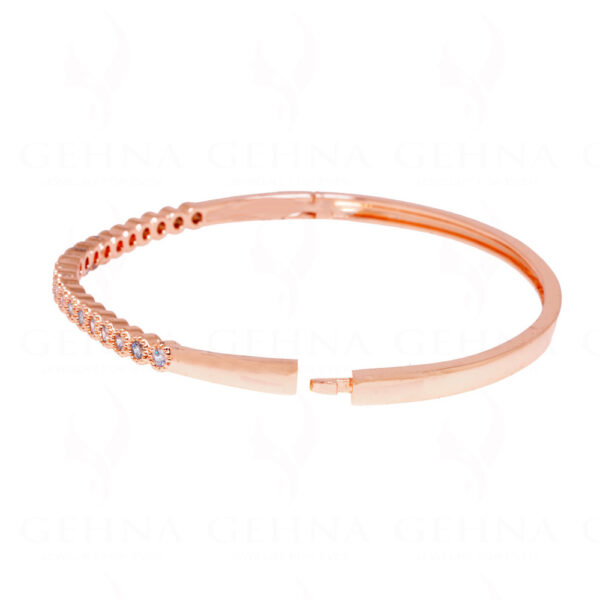 Combo Offer - Rose Gold Plated Cubic Zirconia Bracelet & Ring FB-1070