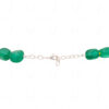 Necklace Of Green Onyx Tumble & Yellow Jasper Beads FN-1070