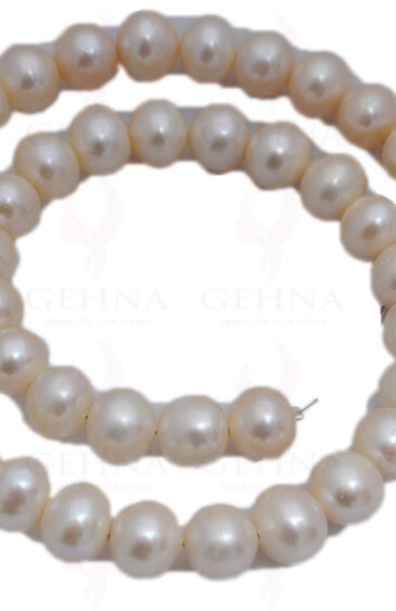 8 Mm Pearl Round Cabochon Bead Strand NM-1072
