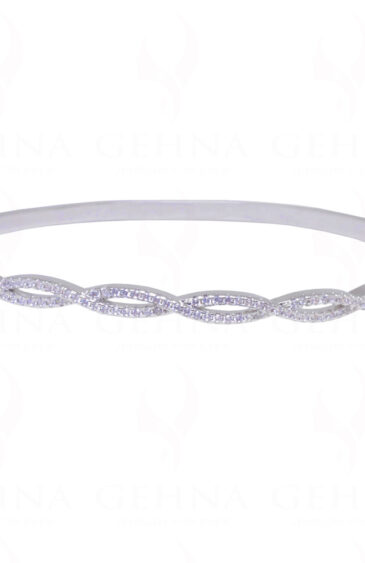 Combo offer – Sparkling Cubic Zirconia Studded Bracelet & Ring FB-1074