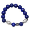 Lapis Lazuli Gemstone Beaded Flexible Bracelet BS-1074