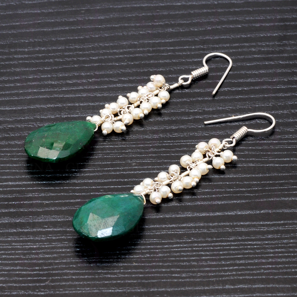 Emerald and Diamond Pear drop Earrings | Ratnali Jewels Jewels –  ratnalijewels