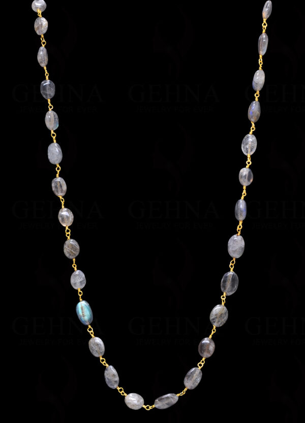 Labradorite Gemstone Oval Chain In .925 Sterling Silver CS-1074