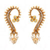 Pearl & Simulated Diamond Studded Alluring Ear Cuff Earrings FE-1076