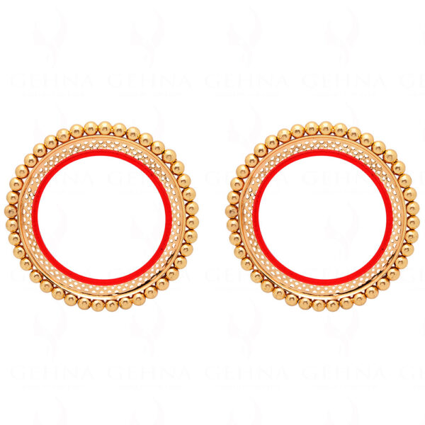 Beautiful Pair of Yellow Gold Plated bangles FB-1077