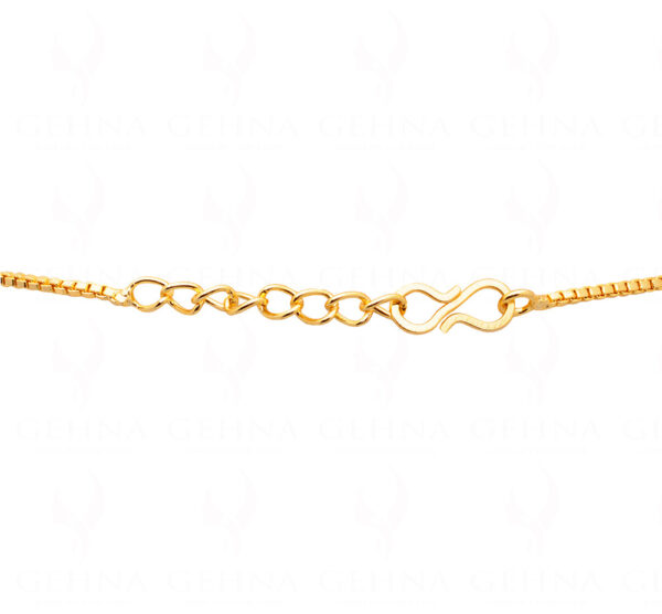 Tourmaline & Simulated Diamond Studded Jewelry Necklace Set FN-1081