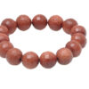 Sun Sitara Gemstone Round Cabochon Beaded Flexible Bracelet BS-1083