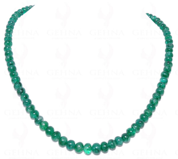 Emerald Gemstone Round Cabochon Bead Strand NP-1084
