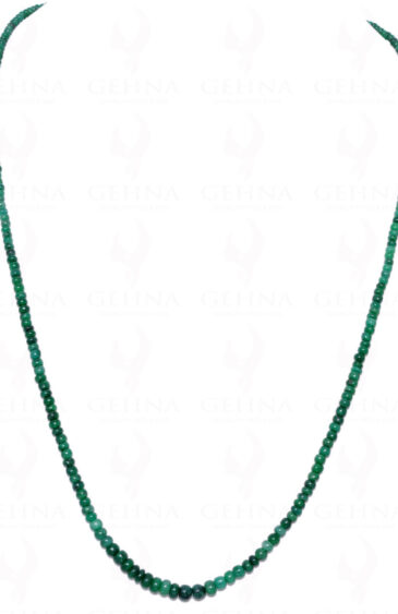 Single Strand Of Emerald Gemstone Round Cabochon Bead NP-1085