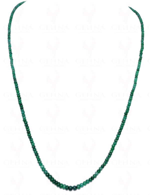 Single Strand Of Emerald Gemstone Round Cabochon Bead NP-1085