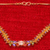 Multicolor Tourmaline Studded Beautiful Wedding Necklace & Earring Set FN-1085