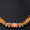 Multicolor Tourmaline Studded Beautiful Wedding Necklace & Earring Set FN-1085
