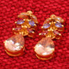 Multicolor Tourmaline Studded Beautiful Wedding Necklace & Earring Set FN-1085