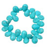 Turquoise Gemstone Almond Shape Flexible Bracelet BS-1086