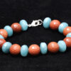 Sun Sitara & Chalcedony Gemstone Beaded Bracelet BS-1089