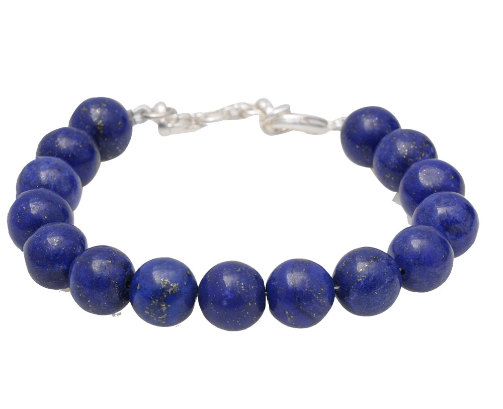 Lapis Lazuli Gemstone Beaded Bracelet BS-1091
