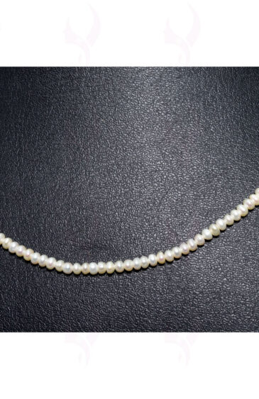 2.5 Mm Size Natural Sea Water Pearl String With Clasp NM-1091
