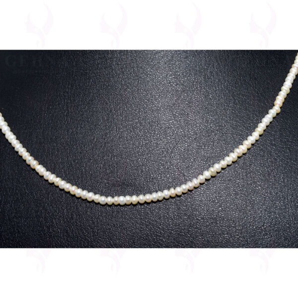 2.5 Mm Size Natural Sea Water Pearl String With Clasp NM-1091