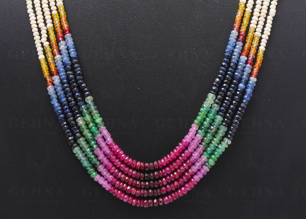 Rainbow Beaded 1 Strand Necklace, Colorful Jewelry, Chunky statement n –  Polka Dot Drawer