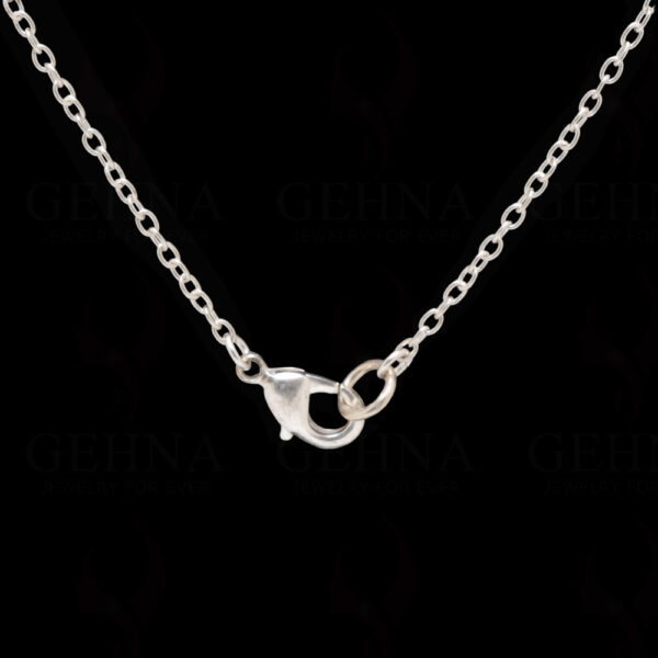 Onyx Gemstone Knotted In.925 Sterling Silver Chain CS-1098