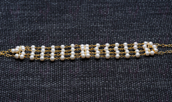 4 Rows Of Natural Sea Water Pearl Bracelet BS-1099