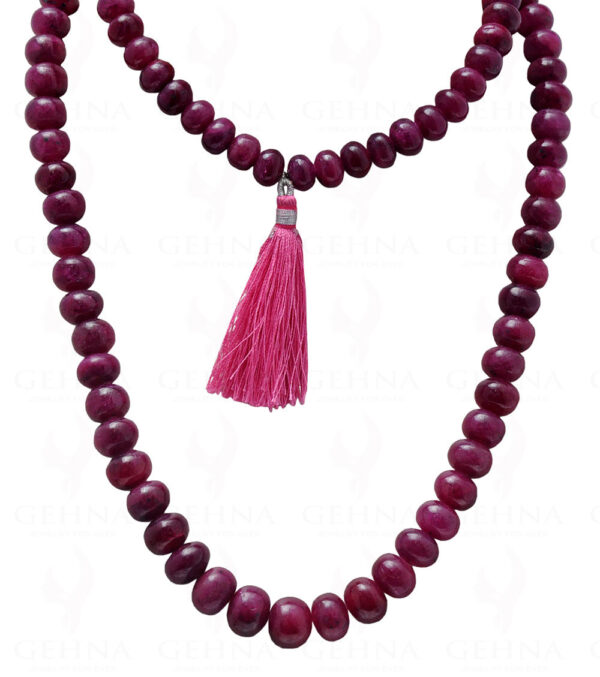 32" Inches Long Ruby Gemstone Cabochon Bead Strand NP-1100