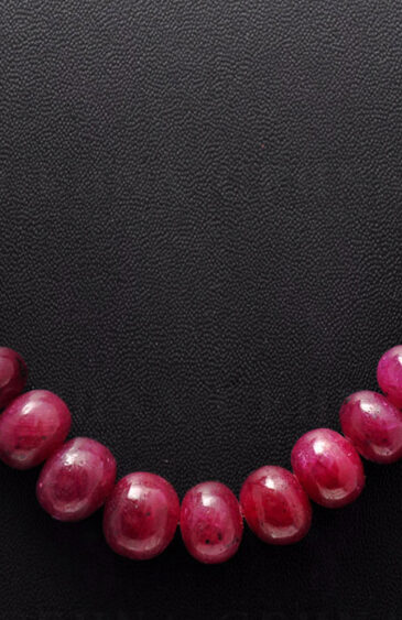32″ Inches Long Ruby Gemstone Cabochon Bead Strand NP-1100