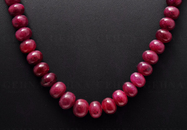 32" Inches Long Ruby Gemstone Cabochon Bead Strand NP-1100