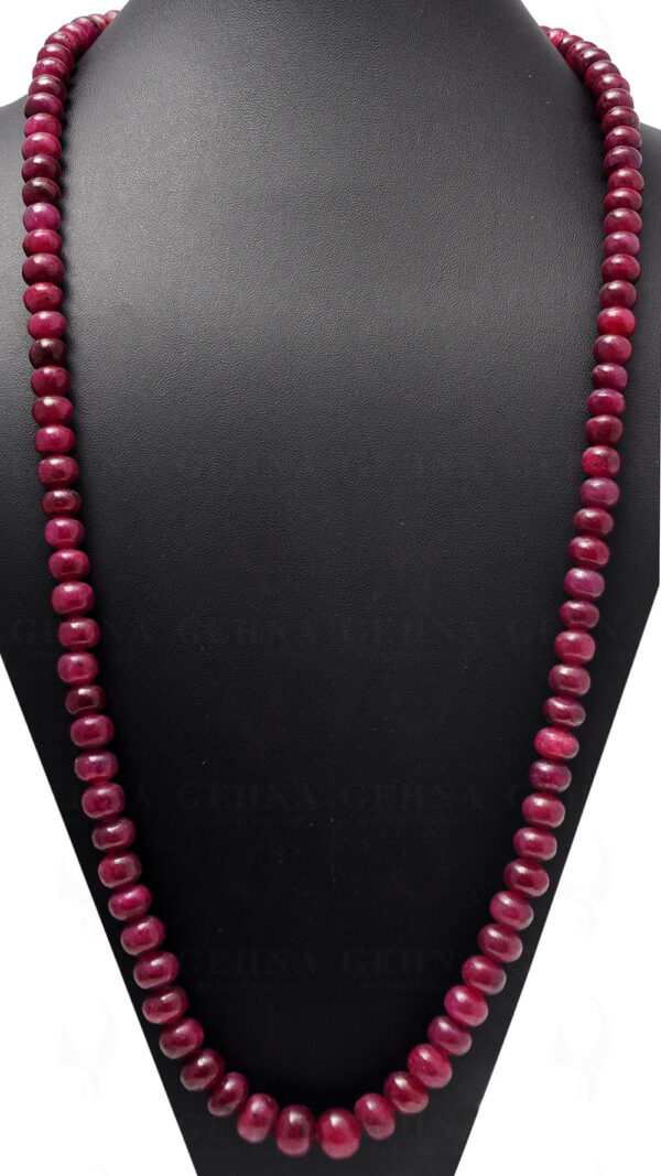 32" Inches Long Ruby Gemstone Cabochon Bead Strand NP-1100