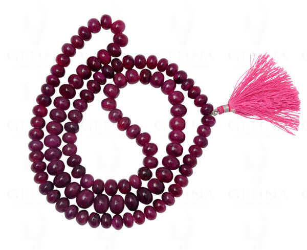 32" Inches Long Ruby Gemstone Cabochon Bead Strand NP-1100