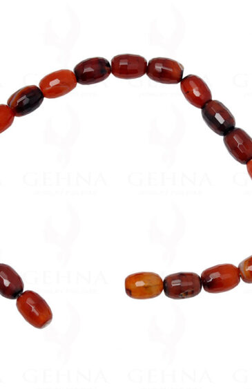Multi Color Onyx Gemstone Faceted Dholki Shaped Bead Strand Necklace NS-1101