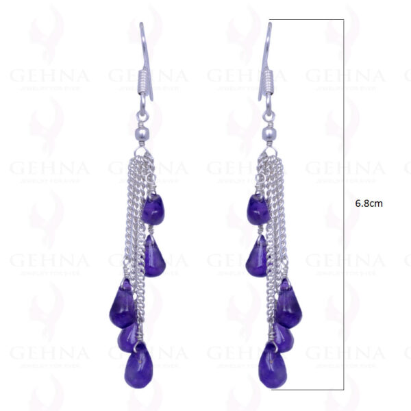 Amethyst Drops Earrings Made In .925 Sterling Silver ES-1101