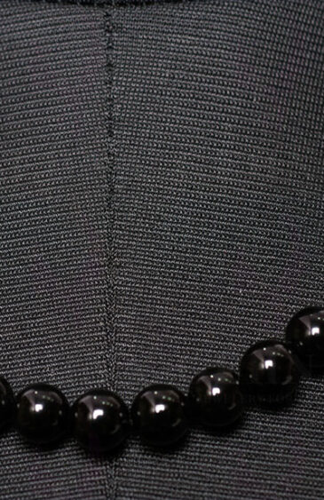 Pearl & Black Onyx Gemstone Cabochon Necklace NM-1101