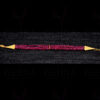 4 Rows Bracelet Of Natural Brazilian Ruby Gemstone Faceted Bead  BS-1103