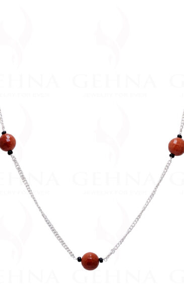 Sun Sitara Gemstone Knotted In.925 Sterling Silver Chain CS-1104