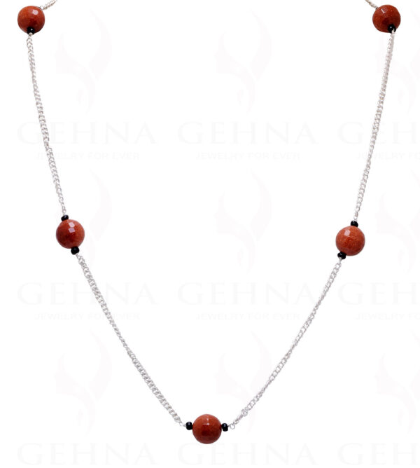 Sun Sitara Gemstone Knotted In.925 Sterling Silver Chain CS-1104